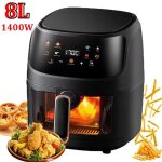 Friteuse sans huile friteuse à air programmable avec écran tactile 8 l 2400w régulation de température ... Friteuse sans huile friteuse à air programmable avec écran tactile 8 l 2400w régulation de température ...
