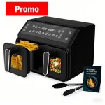 Friteuse sans huile liimoo - double zone a850 - capacit� de 8 litres - 10 programmes de cuisson - 2200 ...