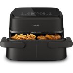 Friteuse sans huile philips - airfryer xxl na351 / 00 - capacit 71l - double cuve - 6 prrglages - ...