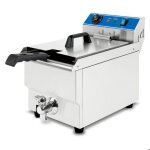 Friteuse - vertes - acier inoxydable - capacit� 13 l - 50 - 200 �c - 3000 w - 230 v - friteuse professionnelle ...