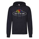 Fruit of the loom sweat - shirt à capuche grand logo ellis bleu marine homme Fruit of the loom sweat - shirt à capuche grand logo ellis bleu marine homme