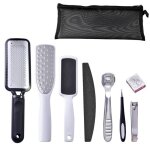 Fuienko - ensemble de manucure et p�dicure 8 pi�ces coupe - ongles raboteuse � pieds grattoir � pieds ...