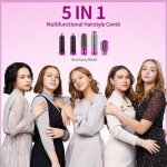 Fuienko pour femme fer  friser automatique brosse  lisser brosse  cheveux avec divers accessoires ...