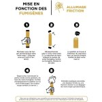 Fumigne a main 1 minute couleur - allumage frottoir dure 60 secondes fumigene couleur  tenir en main ...