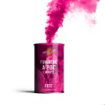 Fumigne en pot 1 minute couleur rose - allumage  mche dure 60 secondes