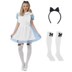 Fun shack costume aventurire merveilles dguisement alice adulte robe carnaval femme