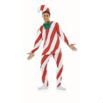Fun shack costume bonbon sucre dorge homme dguisement nol homme tenue festive 2025