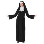 Fun shack costume bonne s?ur femme dguisement halloween religieuse coiffe incluse