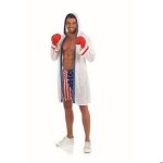 Fun shack costume boxeur homme dguisement adulte peignoir boxe tenue carnaval homme