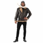Fun shack costume pilote homme d�guisement aviateur combinaison avion id�al carnaval et f�tes