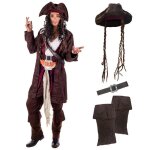 Fun shack costume pirate homme dguisement adulte halloween tenue pirate homme