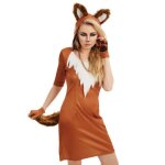 Fun shack costume renard femme dguisement animal adulte tenue carnaval adulte