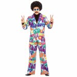 Fun shack dguisement hippie homme costume annes 60 - 70 tenue groovy carnaval vintage