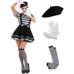 Fun shack dguisement mime femme costume cirque adulte carnaval s