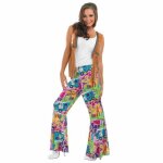 Fun shack pantalon hippie femme vtement annes 60 dguisement carnaval et halloween style sarouel xxl ...