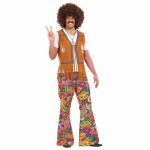 Fun shack pantalon hippie homme dguisement annes 70 pantalon patte dlphant vintage homme
