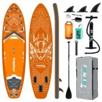 Funwater stand up planche � pagaie gonflable planche � pagaie antid�rapante sport nautique planche � ...