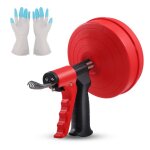 Furet dboucheur canalisation [10m] - fonction automatique - furet plomberie idale - spirale de nettoyage ...