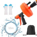 Furet d�boucheur canalisation - 15m furet plomberie flexible avec gants sac de rangement - spirale de ...