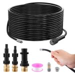 Furet deboucheur canalisation haute pression 15mtuyau flexible 210 bar 60°cavec adaptateurbuse fixe / ... Furet deboucheur canalisation haute pression 15mtuyau flexible 210 bar 60°cavec adaptateurbuse fixe / ...