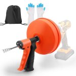 Furet deboucheur canalisation en spirale 15mfuret d�boucheur wcfonction automatiquavec gants et sacspirale ...