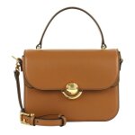 Furla sac � main brun clair en cuir pour femme - sfera mini top handle bag xs brandy 280258