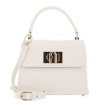 Furla sac � main cr�me en cuir pour femme - 1927 mini top handle bag xs panna 307115