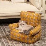 Furrytail mini canap� douillet pour chat - mobilier pour chats amovible et lavableconvient aux chats ...