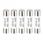 Fusible cramique sourcing map 5pcs 10a 250v 6x25mm cartouche coup rapide rechange pour amplificateur ...