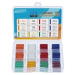 Fusibles st�atite 8 valeurs 120pc 5a 8a 10a 16a 20a 25a 30a 40a fusible torpilles torpedo continentaux ...