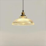 Fusion industrielle moderne verre suspension luminaire - vintage plafonnier verre transparent lustre ...