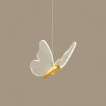 Fusion led suspension luminaire 6w - lampe suspendue led lumi�re chaude butterfly moderne plafonnier ...