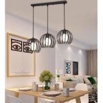 Fusion lustre suspension 3 ttes lampe de plafonde e27 19cm en barre lampe pour cuisine bar salon