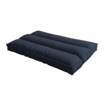 Futon d�houssable - 90 x 190 cm - bananair - bleu fonc�