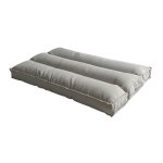 Futon d�houssable - 90 x 190 cm - bananair - gris clair