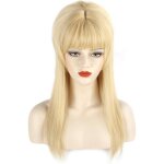Fvcent perruque style vintage rtro blonde simple avec frange tour de tte 50 cm