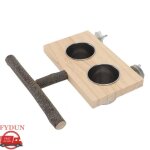 Fydun ficheur doiseau avec un support de perchoir bol dalimentation � cage � oiseaux tasse animalerie ...