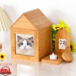 Fydun urne photo pour animaux de compagnie urne fun�raire en forme de maison pour animal de animalerie ...