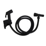 G1 / 2 black stainless steel handheld toilet bidet sprayer set attachment bathroom accessory