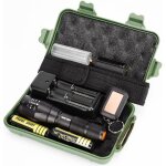 G700 x800 led zoom militaire niveau tactique lampe torche + batteries + chargeur + boite G700 x800 led zoom militaire niveau tactique lampe torche + batteries + chargeur + boite