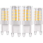 G9 ampoule led5w quivalent  des lampes halognes 50w4 pcs lampes  led blanc chaud 3000k