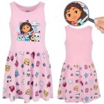Gabbys dollhouse robe en coton rose  bretelles robe pour fille 100% coton 92 cm