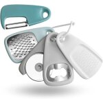 Gadgets de cuisine 5 pices accessoires de cuisine peu encombrants accessoires de camping en acier inoxydable ...