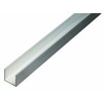 Profil� en u - gah - alberts - 473808. 0 - aluminium naturel - 1000 mm - 6 x 6 mm