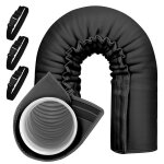 Gaine isolante pour tuyau de climatiseurhousse de protection pour tuyau accessoires pliables et lavables ...