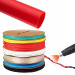 Gaine thermortractable rosfix rouge 50mm 1m