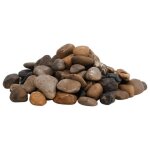 Galets polis d�coratifs - vidaxl - 25 kg - multicolores - 2 - 5 cm - pierres naturelles - surface lisse ...