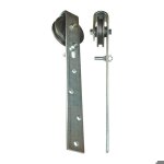 Galet de porte coulissante - betz - �trier 140 mm - acier galvanis� - fonte grise