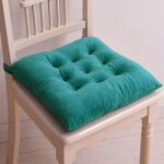 Galette de chaise 40x40 coussin de chaise interieur dehoussable coussin chaise avec sangles velours cristal ...