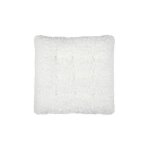 Galette de chaise bouclette 38x38cm - taille: 38cm - coloris: ecru